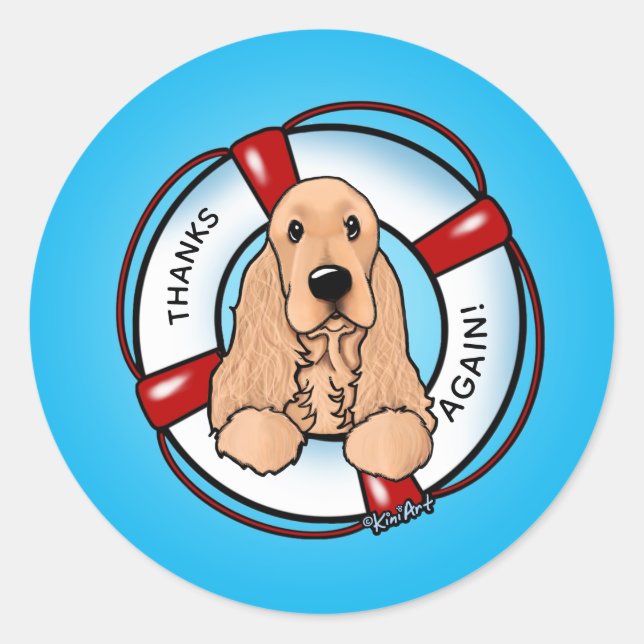 Cocker Spanel Rescue Stickers (Vorderseite)