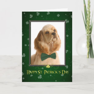 Cocker Spanel St. Patrick's Day Card Karte