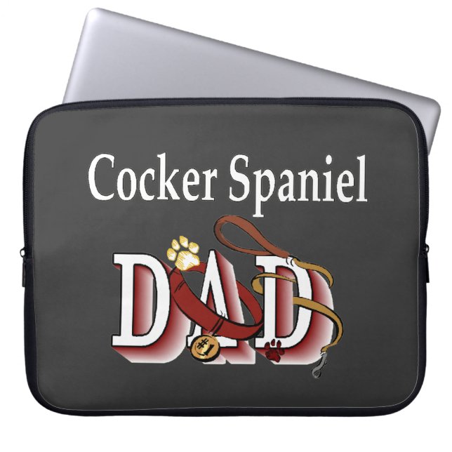 Cocker Spanel Vater Geschenke Laptopschutzhülle (Vorderseite)