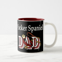 Cocker Spanel VATER Geschenke Zweifarbige Tasse