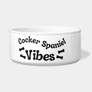 Cocker Spanel Vibes Keramik Dog Bowl Napf