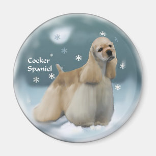 Cocker Spanel Weihnachtsgeschenke Magnet