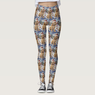 Cocker Spanel Winter Wonderland Weihnachtsfreude Leggings