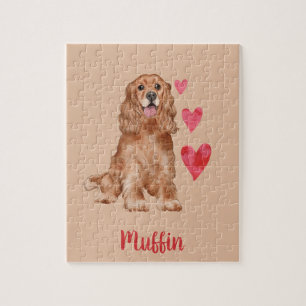 Cocker Spaniel Anpassbarer Pet-Name
