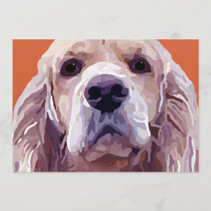Cocker Spaniel Attitude Grußkarte Karte