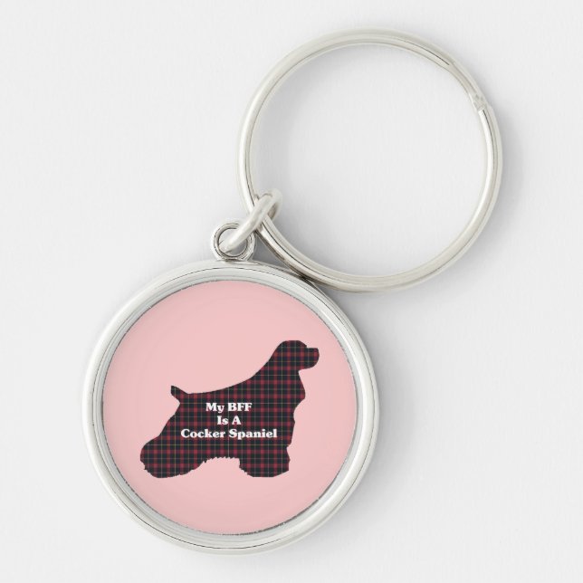 Cocker Spaniel BESTE FREUNDIN Schlüsselanhänger (Vorne)