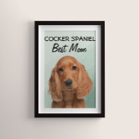 Cocker Spaniel Beste Mama Poster