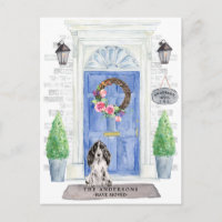 Cocker Spaniel-Bewegung Ankündigung Postkarte