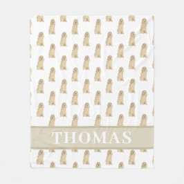 Cocker Spaniel (Blonde Tan Golden) Fleecedecke