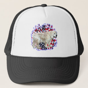Cocker Spaniel (buff) Patriot Truckerkappe