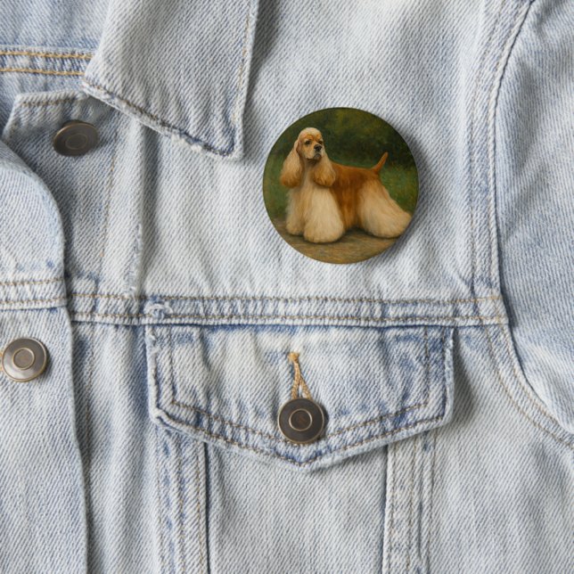 Cocker Spaniel Button (Beispiel)