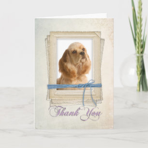Cocker Spaniel Carte de remerciements