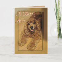 Cocker Spaniel Cheer You-customize any occasion