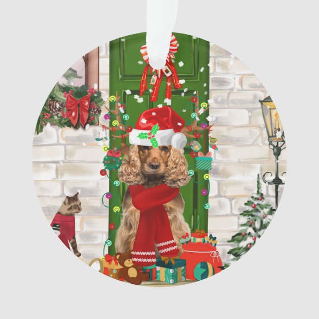 Cocker Spaniel Chien Noël (devant)