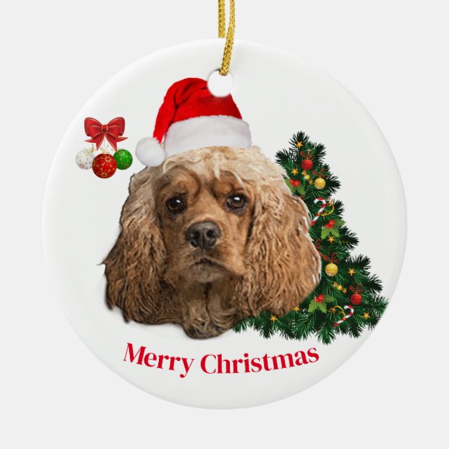 Cocker Spaniel Christma Ornament (Vorne)