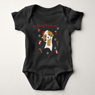 Cocker Spaniel Christmas Dog Winter Animals Dogs Baby Strampler