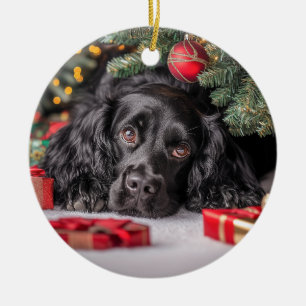 Cocker Spaniel Christmas Keramik Ornament