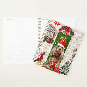 Cocker Spaniel Dog Christmas Planer
