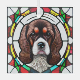 Cocker Spaniel Dog "Stains Glass" Ornament Aus Glas