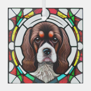 Cocker Spaniel Dog "Stains Glass" Ornament Aus Glas