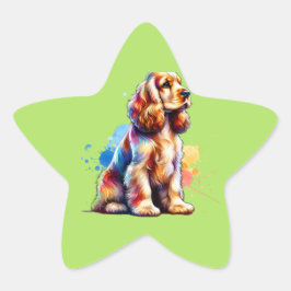Cocker Spaniel Dog Stern-Aufkleber