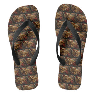 Cocker Spaniel Dog Weihnachtsfest Flip Flops