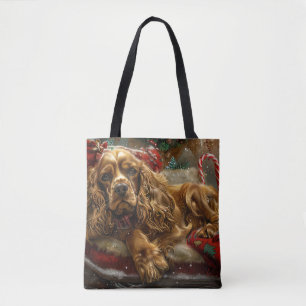 Cocker Spaniel Dog Weihnachtsfest Tasche