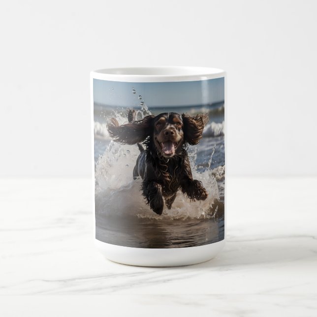 Cocker Spaniel Élégant café Mug (Centre)
