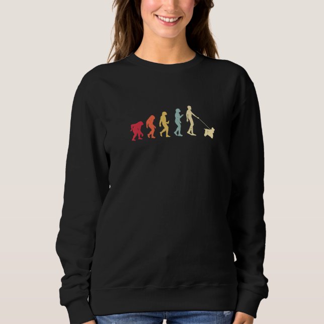 Cocker Spaniel Evolution Retro Premium Sweatshirt (Vorderseite)
