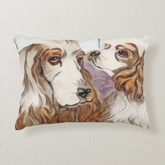 Cocker Spaniel Family Dekokissen (Vorderseite)