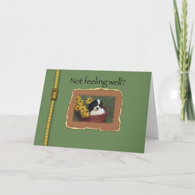 Cocker Spaniel Feel Better Karte (Vorderseite)