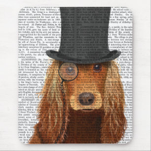 Cocker Spaniel, Festhund und Hut Mousepad