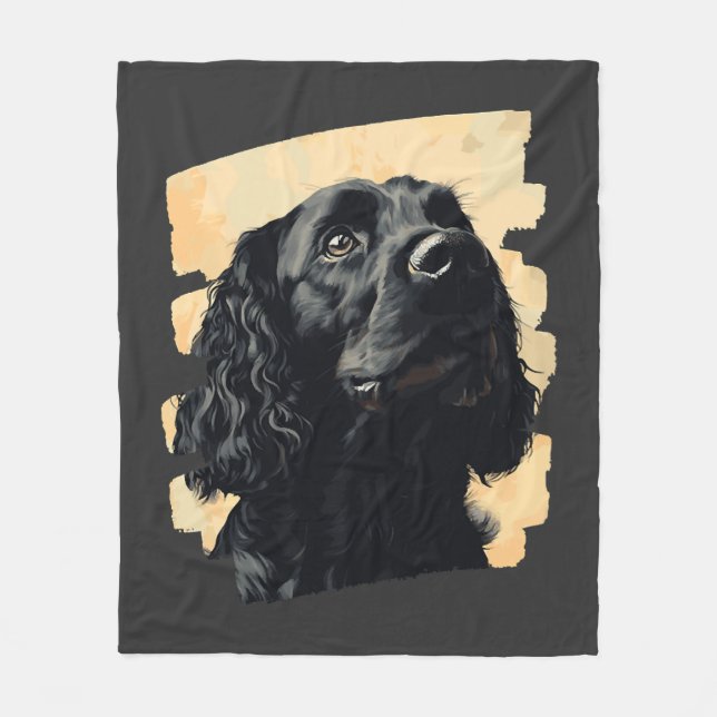 Cocker Spaniel  Fleecedecke (Vorderseite)
