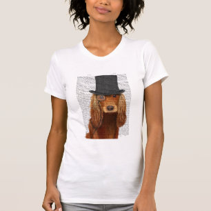 Cocker Spaniel, formales Hund und Hut T-Shirt