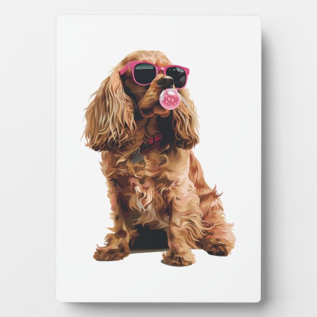 Cocker Spaniel Fotoplatte (Vorderseite)