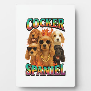 Cocker Spaniel  Fotoplatte