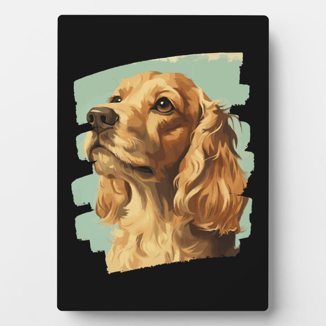Cocker Spaniel Fotoplatte (Vorderseite)