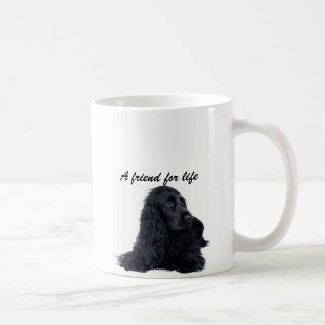 Cocker spaniel-Freundschaft Kaffeetasse (Rechts)