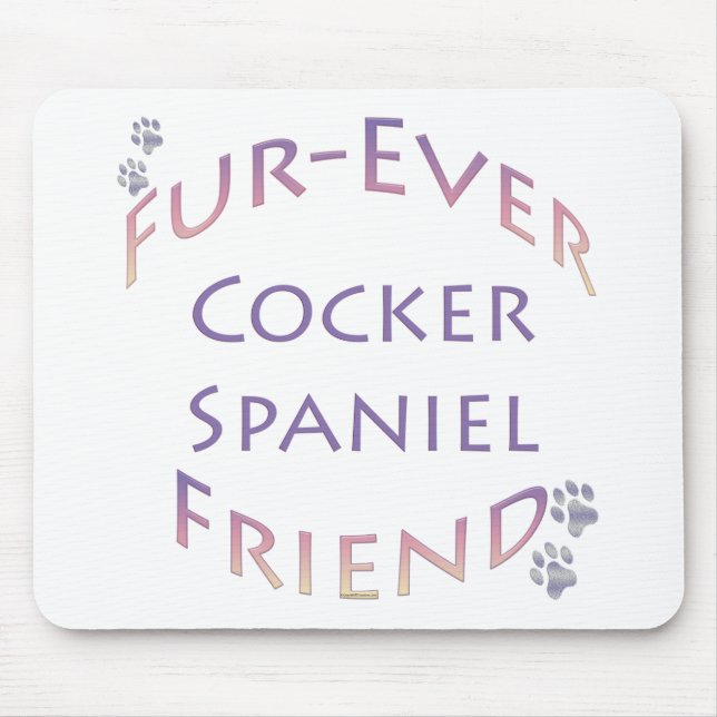 Cocker Spaniel Furever Mousepad (Vorne)