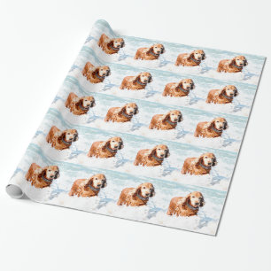 Cocker spaniel geschenkpapier