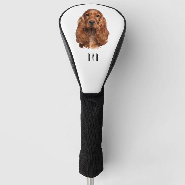 Cocker Spaniel Golf Headcover (Vorderseite)