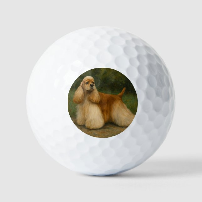 Cocker Spaniel Golfball (Vorderseite)