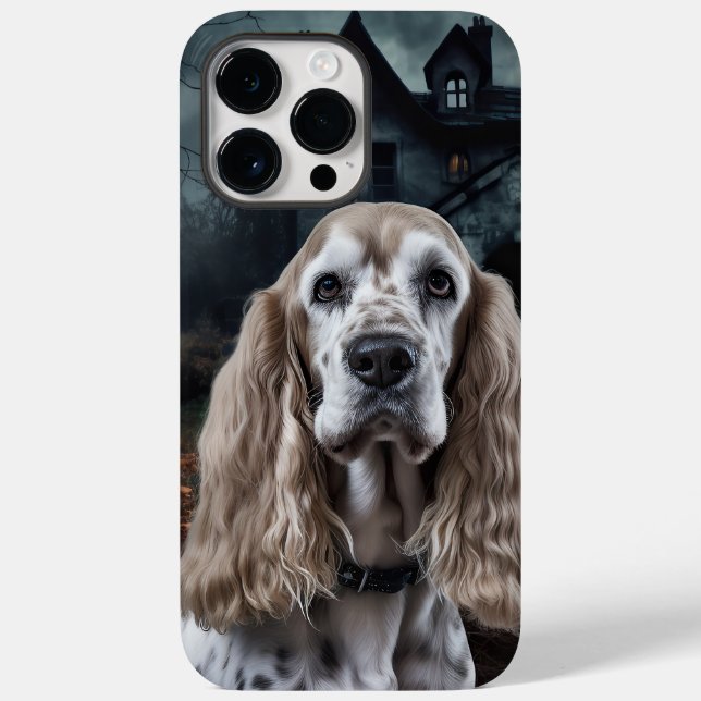 Cocker Spaniel Halloween Beängstigend Case-Mate iPhone 14 Pro Max Hülle (Rückseite)