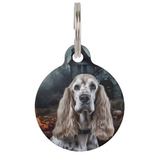 Cocker Spaniel Halloween Beängstigend Haustiermarke