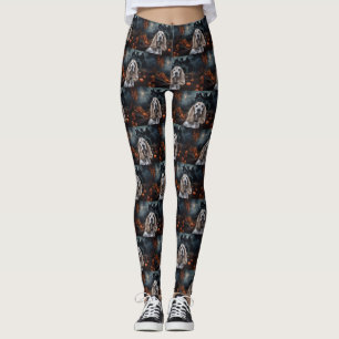 Cocker Spaniel Halloween Beängstigend Leggings