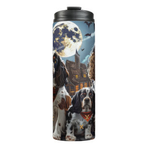 Cocker Spaniel Halloween Gruselig Thermosbecher