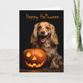 Cocker Spaniel Halloween Karte