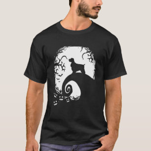 Cocker Spaniel Halloween unter dem Mondlicht Spuk T-Shirt