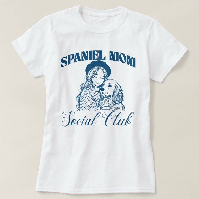 Cocker Spaniel Hund Mama Sozialklub Frauen T-Shirt (Design vorne)
