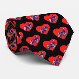 Cocker Spaniel Hund Red Valentine's Day Krawatte